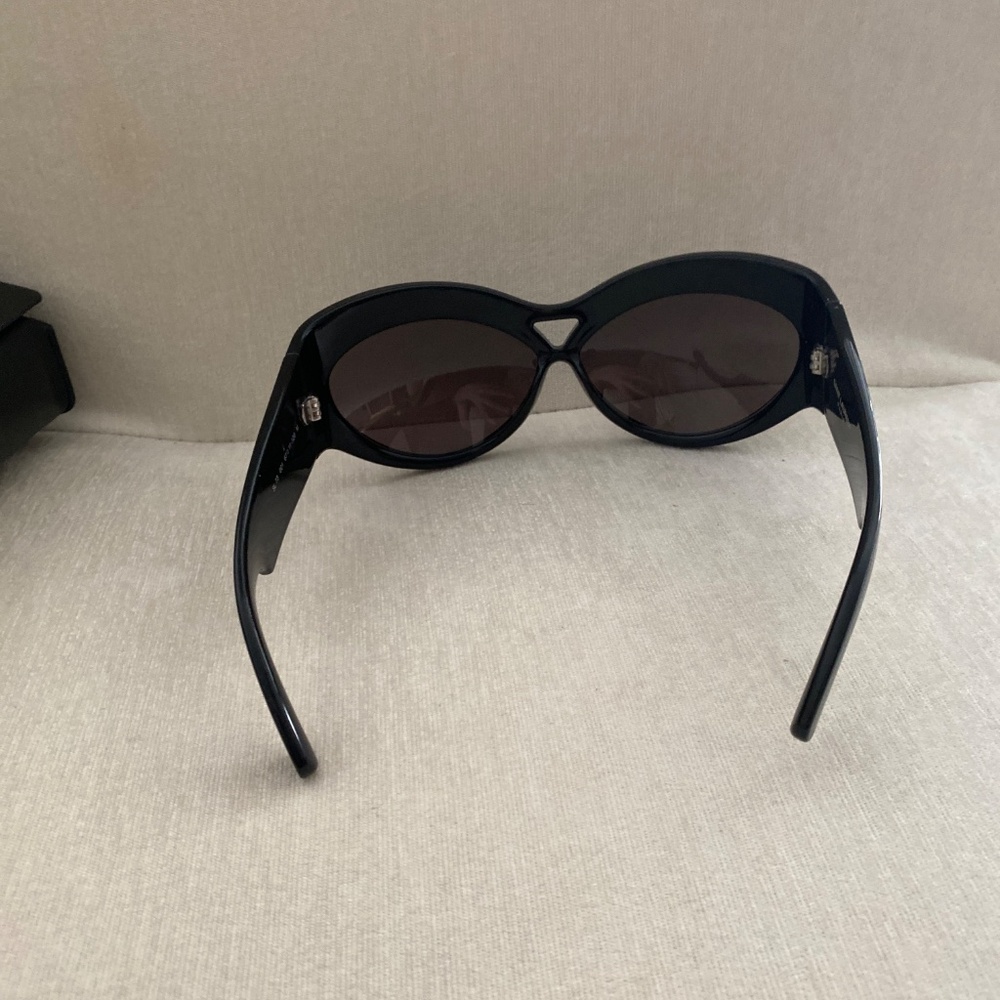 NWOT Saint Laurent 67mm Cat Eye black Sunglasses - Picture 7 of 11